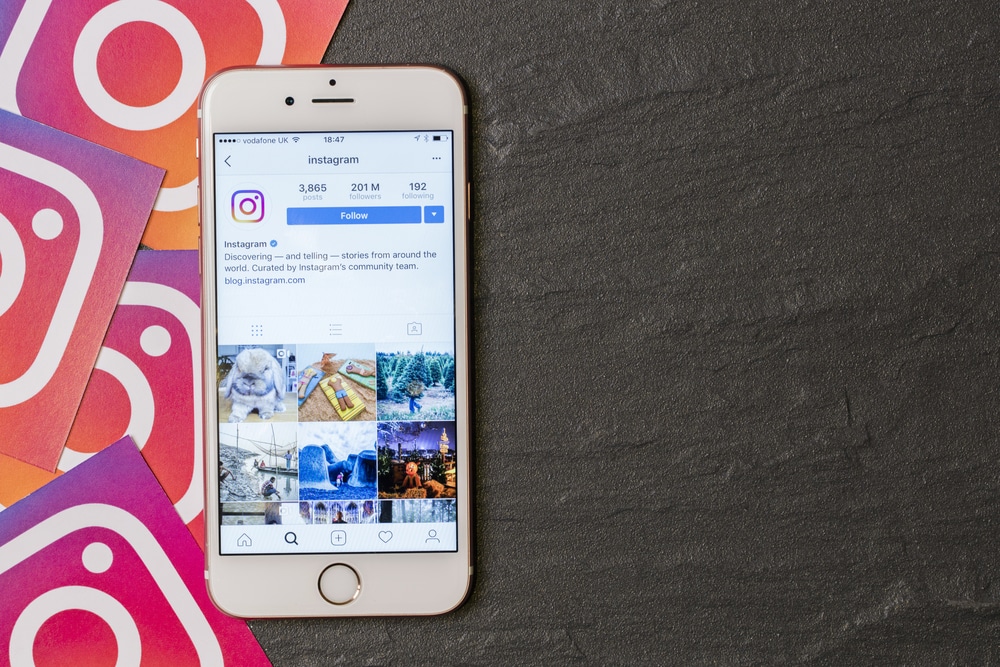 telephone compte instagram