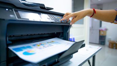 employe imprime en couleur